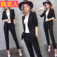 西服套装女装2017秋季新款韩版时尚气质ol职业休闲小西装春秋装潮