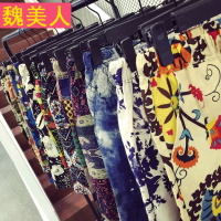 夏季印花亚麻短裤男士大码棉麻五分裤宽松5分沙滩裤中裤潮男裤子