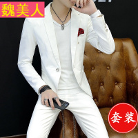 青年韩版西服套装男士春秋季薄款小西装潮流英伦修身休闲修身外套
