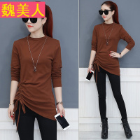 2017春秋季新款长袖女装打底衫女时尚韩范秋款T恤秋装修身上衣潮