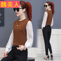 T恤女长袖2018春装新款韩版修身显瘦遮肚子上衣春秋季百搭打底衫