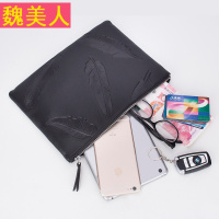 男包手拿包鹿头真皮手包休闲潮男信封包软皮大容量手抓包