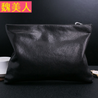 新款真皮男士手拿包男包软皮小羊皮手抓信封包休闲简约夹包