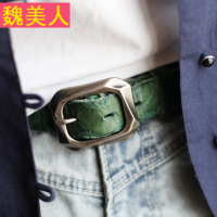 真皮个性复古休闲针扣皮带男女裤带民族风文艺手工头层纯牛皮腰带