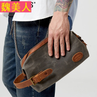 男手包2017新款手拿包男士休闲帆布包包手提包复古小包韩版男包潮