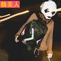 书包男新款学生大容量双肩包时尚潮流街头潮包男士背包旅行骑行包