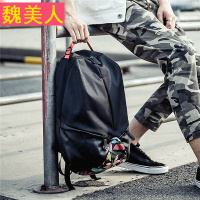 日本潮牌双肩包男印花大容量防水背包新款韩版原宿风学生百搭书包