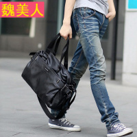 韩版潮流男包PU皮手提包户外休闲单肩包男士斜挎包旅行袋学生跨包