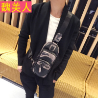 韩版潮流时尚小背包男士胸包个性休闲单肩包斜挎包迷彩新款男包包