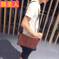 韩版男士单肩包潮流时尚斜跨包包手拿包休闲男包商务包新款小背包