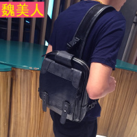 男士大容量胸包韩版品质男包休闲潮流单肩包斜跨包ipad包新款包包