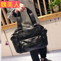男包韩版新款男士单肩包斜跨包潮流时尚休闲包手提包旅行包个性包