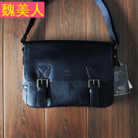 2018新款日韩男包街头风搭扣单肩包潮流斜挎包简约男式学生书包