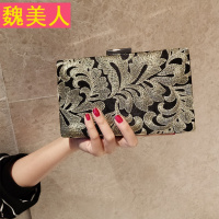 大屏手机欧美绣花牡丹古典硬盒链条包晚装旗袍新娘包手拿包宴会包