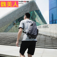 新款胸包男士大容量斜跨包韩版运动休闲大背包潮流青年户外单肩包