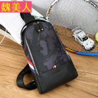 胸包男休闲单肩包男士帆布斜挎包2018新款韩版潮牌小背包男包腰包