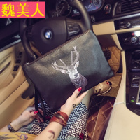 潮流街头男女士手拿包 时尚动物图案手抓包 休闲男包ipad单肩包