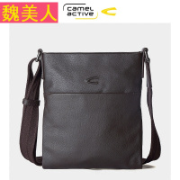 德国骆驼动感头层牛皮单肩包欧美休闲斜挎包真皮男包