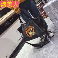 老虎头行李包韩版大容量简约旅行袋防水健身包短途旅行包男女手提
