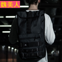 街头潮流时尚机能双肩背包男 大学生书包旅行旅游登山包行李包袋
