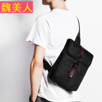 胸包男韩版腰包潮包斜挎包单肩包街头挎包小背包休闲包帆布男包包