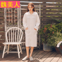 满满别致感!!2017日系甜美珍珠扣夹棉保暖加厚翻领花边少女睡袍