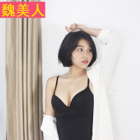 舒适透气居家打底外穿细吊带背心含钢圈棉垫胸托内衣文胸款式夏季