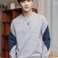 男士长袖T恤圆领卫衣春秋季打底衫潮流休闲上衣青年少年上衣 诺妮梦