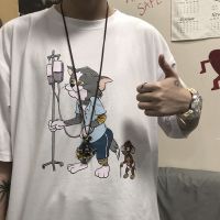 新款韩国ins复古童趣怀旧动画卡通宽松印花短袖T恤上衣男女款 诺妮梦