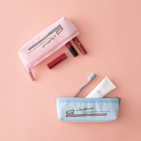 旅行出差户外用便携牙刷收纳包 旅游收纳整理镂空洗漱包