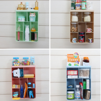 创意壁挂可立厨卫多格多功能收纳盒免打孔无痕塑料置物储物整理架