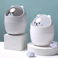 桌面垃圾桶可爱小号迷你桌上古达餐桌书桌办公桌家用客厅茶几创意带盖