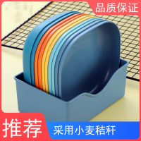 古达吐骨头盘碟日式年货家用创意塑料餐桌放菜骨碟吐骨碟小盘子水果糖果盘 马卡新款加深混色5个装