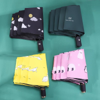 古达全自动雨伞女晴雨两用折叠遮阳伞太阳伞防晒定制广告logo