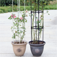 金铂喜园艺藤本月季绿萝爬藤架植物U型包塑钢管花支架支柱玫瑰盆栽花架