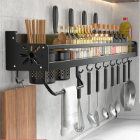 厨房收纳置物架免打孔多功能家用壁挂式筷子刀架用品大全挂架