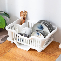 古达加厚沥水碗架塑料单层滴水碗碟架碗筷收纳置物架厨房碗架收纳