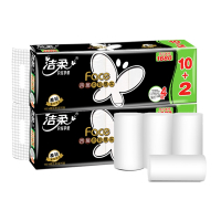 洁柔(C&S)黑face卷纸140g无芯卷纸4层家用卫生厕纸实惠装加厚纸巾_12卷