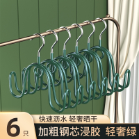 阿斯卡利(ASCARI)晾鞋架阳台凉鞋架室内外晾晒叠挂衣架家用户外晒鞋挂钩_轻奢绿6只