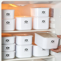 阿斯卡利(ASCARI)塑料冰箱保鲜盒带饭专用微波炉加热食品级饭盒长方形便当盒子水果