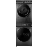 小天 鹅TG100V618T+TH100VH617WT 10公斤滚筒洗衣机全自动热泵烘干洗烘套装水魔方变频除菌低温柔烘