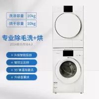 松下N531D+N531DR 白月光4.0洗烘套装光动银除菌双转子热泵正反转除毛屑香薰烘彩屏触控WiFi 10+10