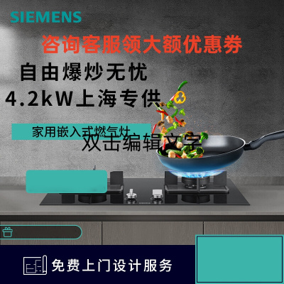 西门子ER8MF233MQ 嵌入式燃气灶家用官方双灶台式大火力天然气蒸饭柜