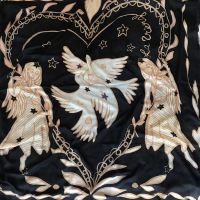 12星座 山羊绒大方巾戒指绒精薄细腻柔软围巾空调房大披肩 140*140cm