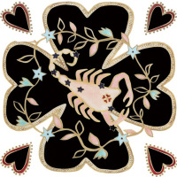 12星座 山羊绒大方巾戒指绒精薄细腻柔软围巾空调房大披肩 140*140cm