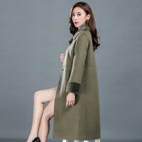 高端女款羊毛大衣中长款年冬季双面羊绒毛呢大衣外套