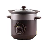 美的（Midea） 电炖锅陶瓷3升L煮汤粥煲宝宝煲家用电砂锅 MD-TGH30C 茶色