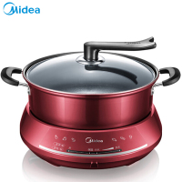 美的（Midea）多用途锅分体式家用电煮锅 电热锅 电炒锅DHY28 大容量 可煎烤（赠汤勺+漏勺+筷子）