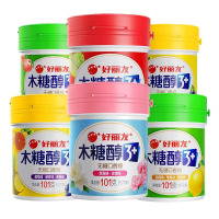 好丽友 木糖醇无糖口香糖101g*2瓶 [黄]葡萄+西柚+菠萝