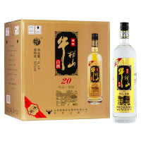 牛栏山二锅头珍品陈酿20年 53度原味土豪金黑标浓香型白酒1L*6瓶